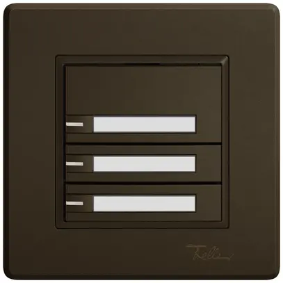 Pulsante universale INC EDIZIO.liv UNI SNAPFIX® c.LED RGB 3× com.1T targ.ma 