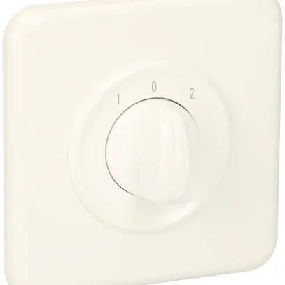 Commutatore INC contatti isol.galv.SDUE, 20A, 2P, 90×90mm, 2×30°, 1-0-2, bianco 