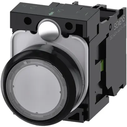 Poussoir lumineux Siemens SIRIUS ACT a.support+LED 1F clair plastique 