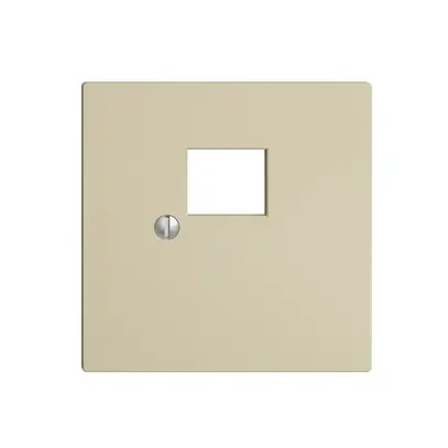 Placca frontale 1×RJ45 EDIZIOdue vanille, R&M swissline 