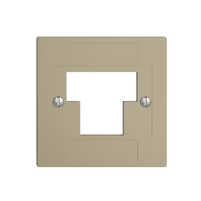 Plaque frontale 1×TT,2×RJ45 sand ITplus ITM EDIZIOdue 