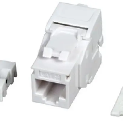 Anschlussmodul INFRALAN RJ45 Kat.6A/u ISO/IEC Keystone, weiss 