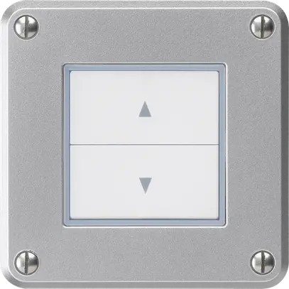 Interruttore per tapparelle INC robusto IP55 alluminio 2 tasti di comando combi 