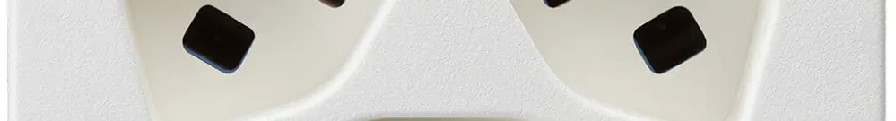 Presa FLF Hager 3×tipo 23 D bianco 
