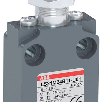Interruttore di posizione ABB LS2 bullone pressione a rotella ac 90° Zamak cavo 