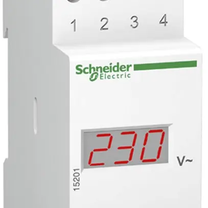 Voltmetro INS Schneider Electric 0…600VAC VLT Clario 