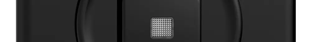 Pulsante luminoso INC STANDARDdue A-R/1P nero, c.lente.LED.90×90mm 