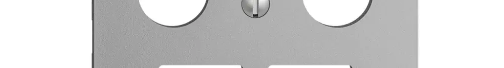 Kit de recouvrement EDIZIOdue F, p.prise multimédia, p.2×RJ45 Keystone silver 