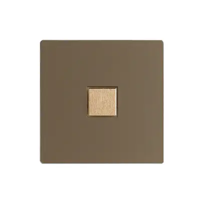 Kit di copertura EDIZIOdue elegance per tasto semplice hazel 