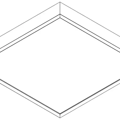 Alloggio di base Siteco Apollon acciaio 600×600×70mm bianco 