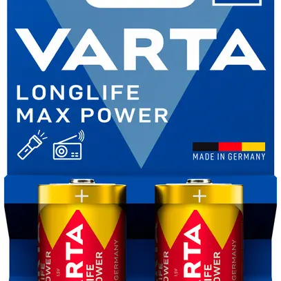 Batterie VARTA Consumer Longlife Max Power C Alkali-Mangan 1.5V Blister à 2 Stk 
