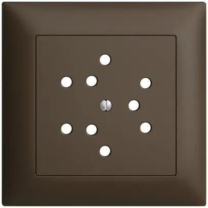 Kit frontal EDIZIOdue coffee 88×88mm 3×T12 
