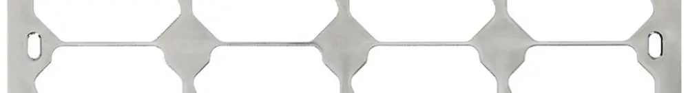 Placca di fissaggio Hager 2×4 hor. 257×137mm 