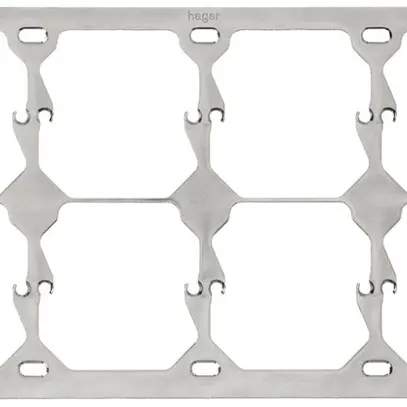 Placca di fissaggio Hager 2×4 hor. 257×137mm 