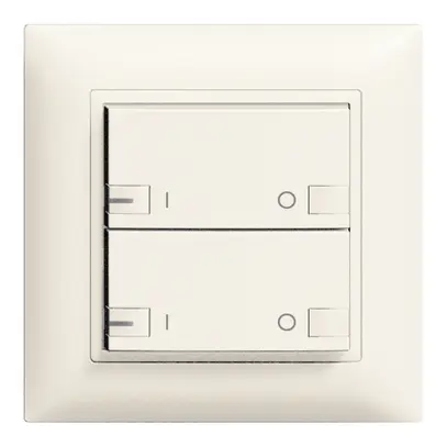 UP-Taster ZEP 2K/2T ON-OFF mit LED EDIZIOdue weiss 