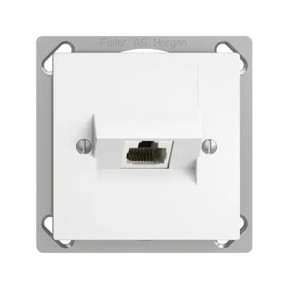 Prise INC 1×RJ45/u 4P ITplus EDIZIOdue blanc 