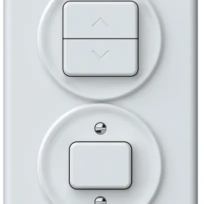Combinaison ENC origin interrupteur pour stores + sch 3/1L 88×148mm blanc 