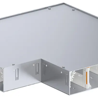 Angolo piatto tehalit BKG inferiore int./est. p.canale a pavimento 400×550×80mm 