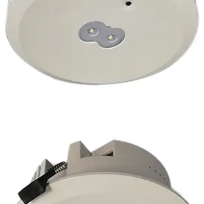Spot anti-panico e per vie di fuga LED, AL-P, 2×3W, autonomia 1h, soffitto 