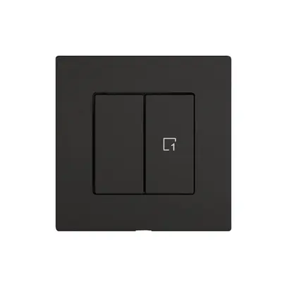 Bedienaufsatz zu Druckschalter EDIZIO.liv Wiser SNAPFIX® 1K Szene 2T sz 