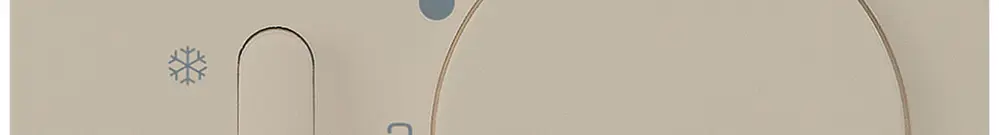 Pannello frontale Hager kallysto, per termostato, con interruttore beige 