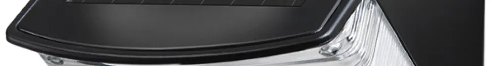 Applique LED SOL 04 plus PIR 1W 85lm 6500K IP44 200×120×170mm noir 