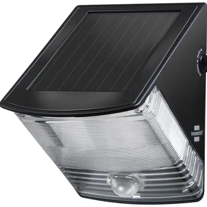 Applique LED SOL 04 plus PIR 1W 85lm 6500K IP44 200×120×170mm noir 