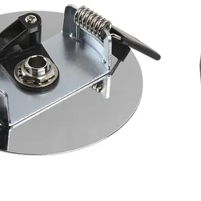 Rosone da soffitto INS SLV FITU adattatore di raccordo lampada Ø85×33mm cromo 