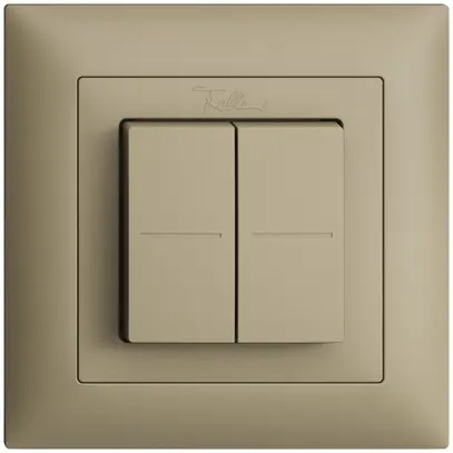 Poussoir RF Smart Light Control Feller EDIZIOdue FMI, Philips Hue 4K/2T, sand 