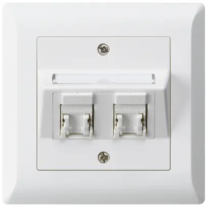 Presa INC kallysto.line C cat.5e 2RJ45/u bianco 