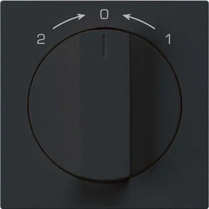 Contatto rotativo 1>0<2 nero kallysto con manopola 