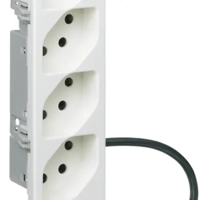 Presa INS FLF 4×tipo 13 L1 bianco per cavo piatto Ecobus power 