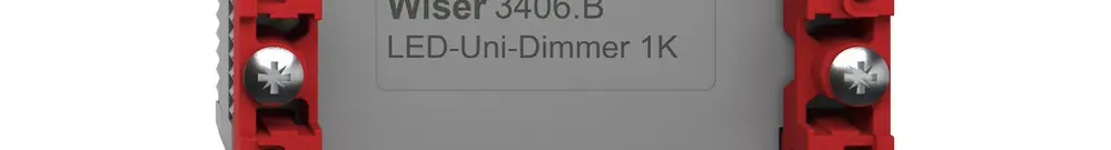 Elemento funzionale dimmer universale LED 1C Wiser SNAPFIX® 1 uscita dimmerabile 