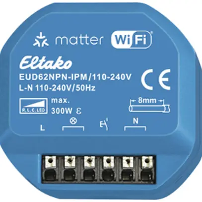Actionneur-variateur RF INC Eltako EUD62NPN-IPM/110-240V ≤300W Matter 
