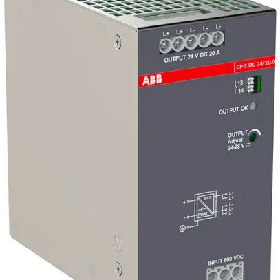 Alimentazione a commutazione INS ABB CP-S.DC24/20.0 420…870VDC 24…28VDC 20A 480W 
