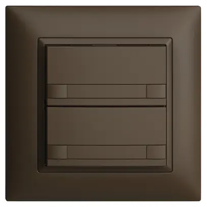 Pulsante KNX RGB INC EDUE FMI, 250mW, s.LED, carta, 2×pulsante, C.2×T., cof 