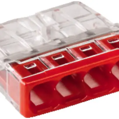 Morsetto WAGO 4L 0.5…2.5mm² 24A morsetto di scatola COMPACT 450V 