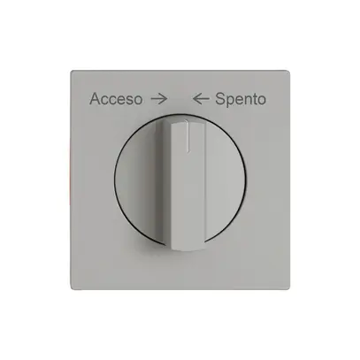 Kit di montaggio EDIZIO.liv SNAPFIX® pulsante girev.manop.Acceso → ← Spento grc 