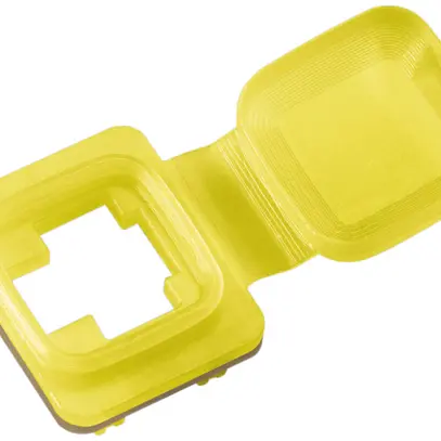 Tappo Splash, protezione antipolv. et codifi. giallo, IP54 