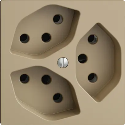 Prise ENC EDIZIOdue 3×T13 sand 