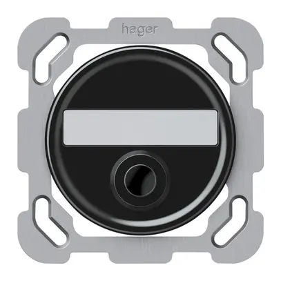 Pulsante di suoneria INC origin 77×77mm Ø58mm nero 