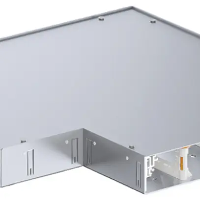 Angolo piatto tehalit BKG inferiore int./est. p.canale a pavimento 400×550×60mm 