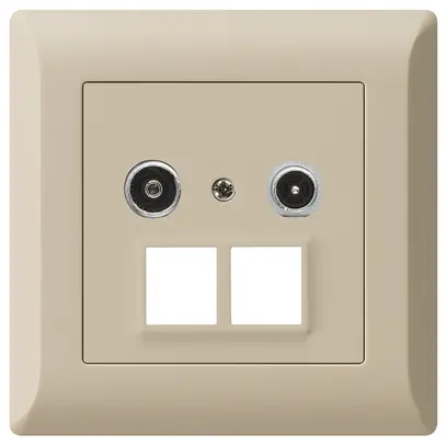 Prise multimédia ENC kallysto.line R/TV 19dB 2GHz beige 