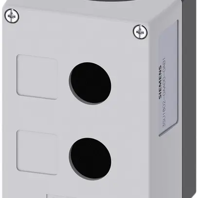 Boîtier Siemens SIRIUS ACT, 2-fois, encoche du bouclier, plastique gris 