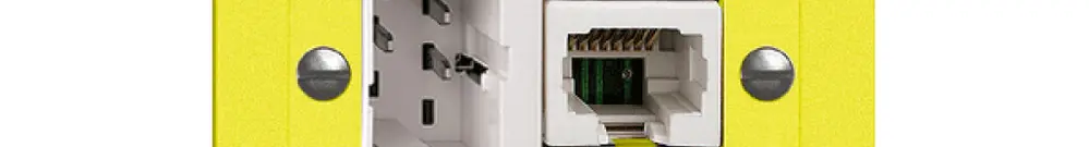 Prise ENC xDSL RJ45/TT83 lemon ITplus EDIZIOdue, avec filtre 