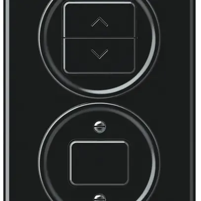 Combinaison ENC origin interrupteur pour stores + sch 3/1L 88×148mm noir 