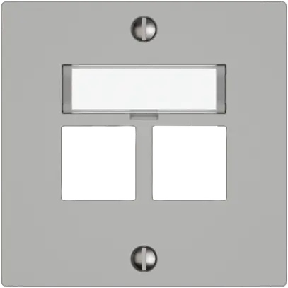Kit di montaggio EDIZIO.liv EASYNET S-One SNAPFIX® destra per 2×RJ45 grc 