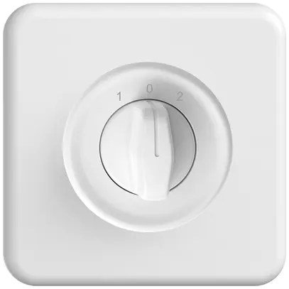Interruttore rotativo INC STANDARDdue c.2×ritiro c.cont.sep.2P 1-0-2 p=50mm bi 