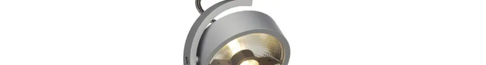 Projecteur SLV KALU TRACK, GU10 75W avec adaptateur 1-phase IP20 gris argenté 