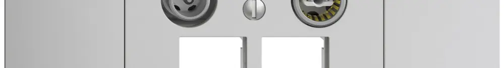 Presa multimedia INC EDIZIOdue BKE EASYNET 4dB, p.2×RJ45 S-One, grigio chiaro 